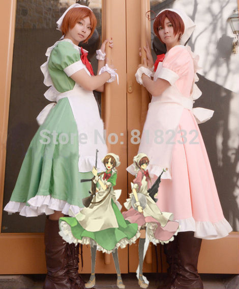 APH Axis Powers Hetalia Maid Outfit Apron Dress Uniform
