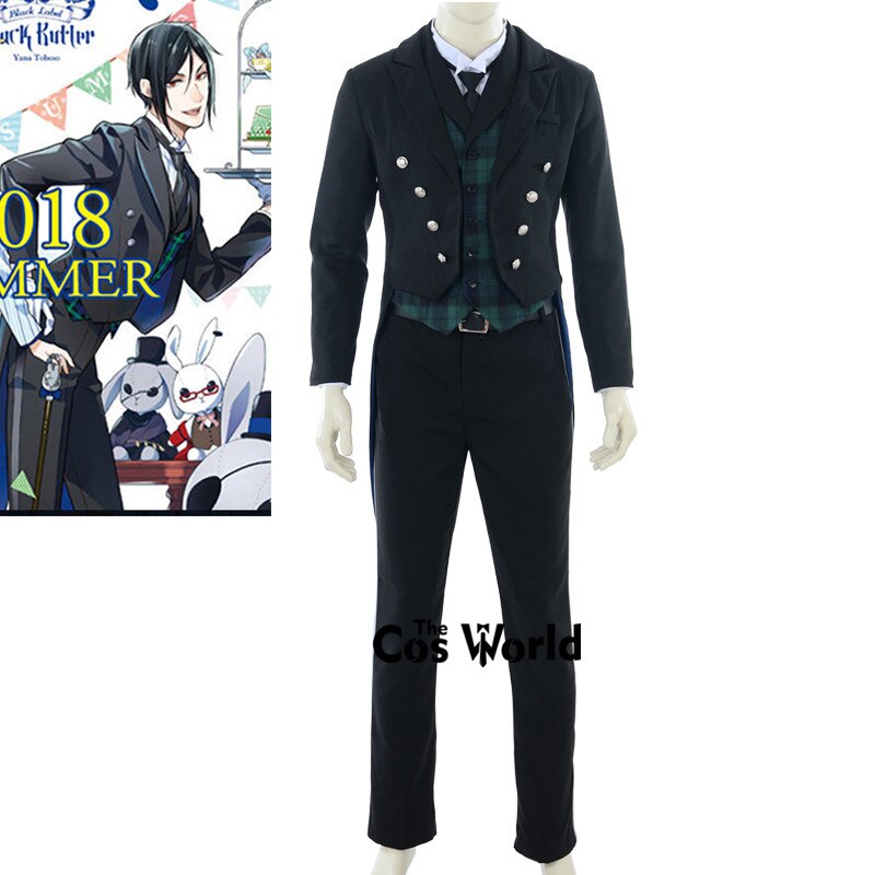 Black Butler Kuroshitsuji Sebastian Michaelis Pop-up Shop Swallow-tailed Dress