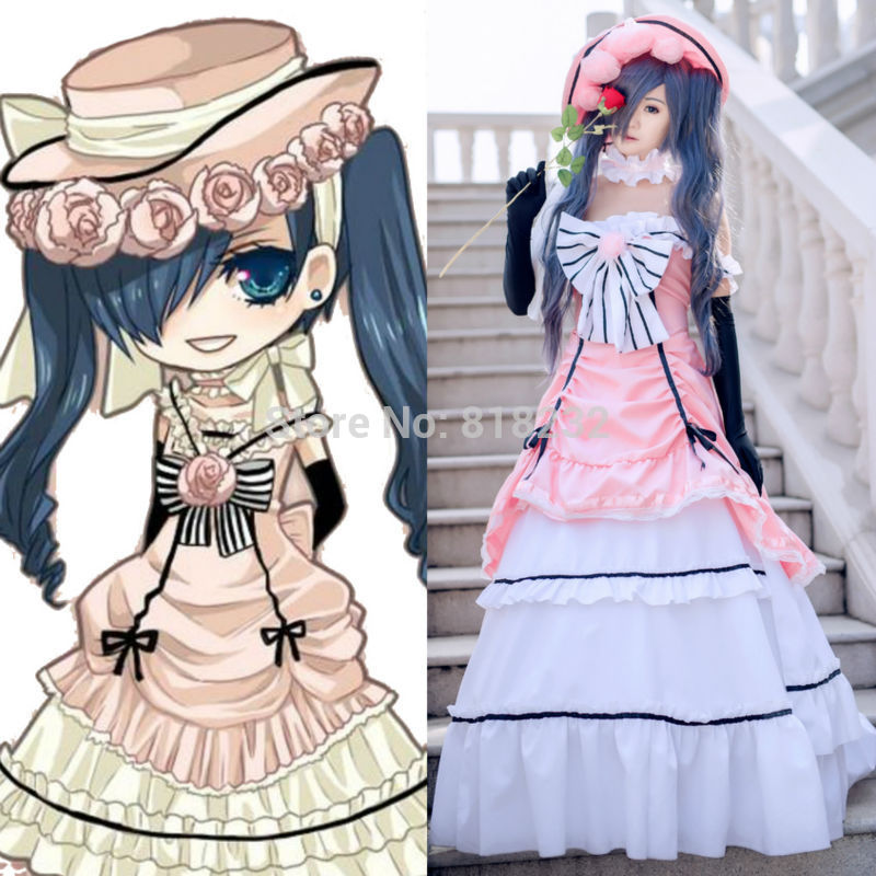 Black Butler Kuroshitsuji Ciel Phantomhive Maid Dress Uniform