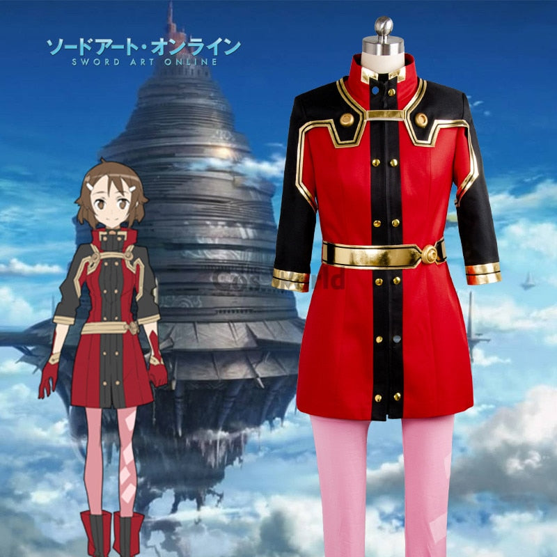 SAO Movie: Ordinal Scale Shinozaki Rika Coat Tops Pants Uniform