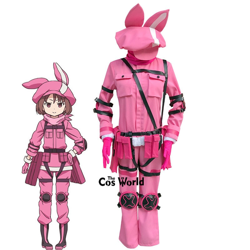 Alternative Gun Gale Online Kohiruimaki Karen Llenn Coat Pants Uniform