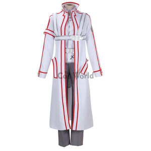 SAO Knights of Blood KoB Kirigaya Kazuto Kirito Wind Coat Tops Pants Uniform